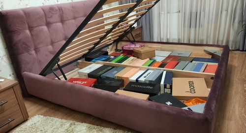 Перетяжка изголовья кровати. Медынь